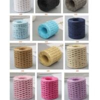 Raffia tanti colori mt 200