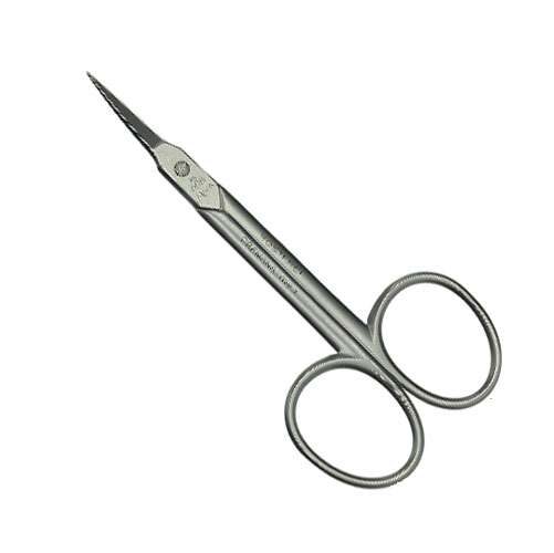 Forbice ricamo siciliano punta curva e fine in inox cm 8,8 alpen made in italy