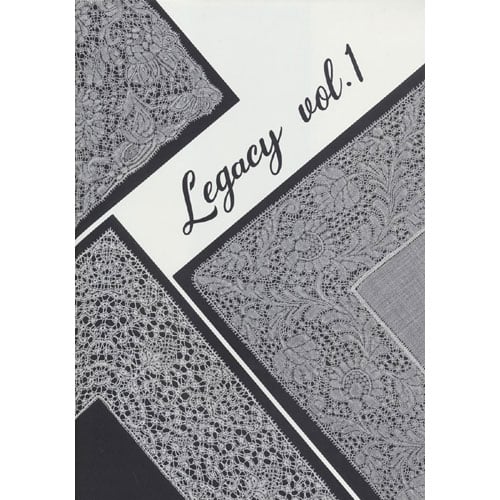 Mb136 Cartella "Legacy Vol. 1" di Kumiko Nakazaki contenente 3 disegni per merletto Binche ispirati a pizzi antichi originali