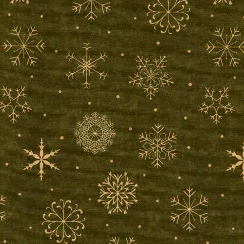"delightful december" by sandy gervais for moda, natale verde ultimo pezzo cm 118x110