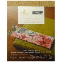 Collezione louvre dmc - le peonie kit segnalibro