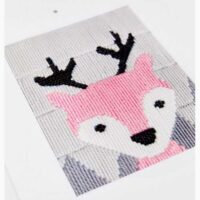 Kit punto lanciato i can stitch! dmc "piccola renna" livello facile 8 anni