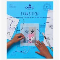 Kit punto lanciato i can stitch! dmc "piccola renna" livello facile 8 anni