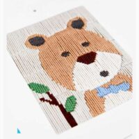 Kit punto lanciato i can stitch! dmc "piccolo orso" livello facile 8 anni