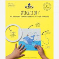 Kit mezzopunto stitch it jr!  dmc "la balena" livello facile 6 anni