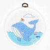 Kit mezzopunto stitch it jr!  dmc "la balena" livello facile 6 anni - immagine 3