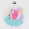 Kit mezzopunto stitch it jr! dmc "l'unicorno" livello facile 6 anni - immagine 3