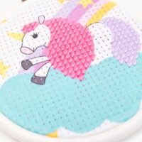 Kit mezzopunto stitch it jr! dmc "l'unicorno" livello facile 6 anni