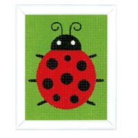 Kit mezzopunto vervaco "coccinella" livello facile 6+