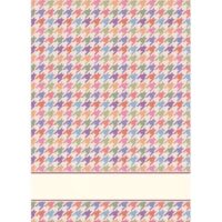 Asciugapiatti pied-de-poule multicolor (58 fori) cm 49x69 tessitura artistica chierese
