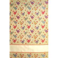 Ric266 Tessitura artistica chierese, asciugapiatti piumette piccole (58 fori) cm 48x70