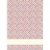 Tessitura artistica chierese asciugapiatti dama multicolor (58 fori) cm 49x69