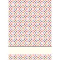 Tessitura artistica chierese asciugapiatti pois multicolor (58 fori) cm 49x69