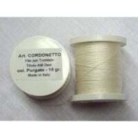 Cordonetto di seta aless purgato opaco gr 15/mt 300 circa