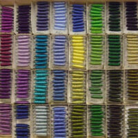 Seta56a Mouline' di seta tinta unita aless, gamme colori