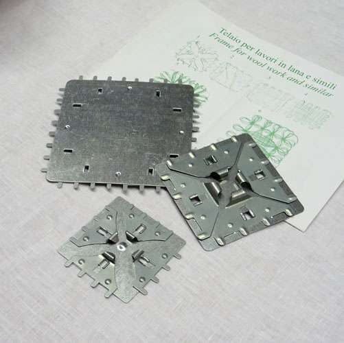 Telaietto in metallo  quadrato kit 3 pezzi