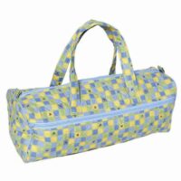 Borsa portalavoro a maglia  quadretti gialli api