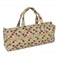 Borsa portalavoro a maglia  quadretti rossi api
