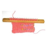 Telaio per maglieria in legno, knitting loom 31 pioli