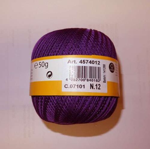 Jolly/6 gomitoli di cotone anchor puppet 12 viola gomitoli gr 50
