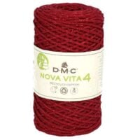 Nova vita 4 dmc cotone riciclato/ maglia-uncinetto-macrame' gr 250/200 mt metallizzato