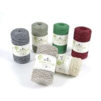 Nova vita 4 dmc cotone riciclato/ maglia-uncinetto-macrame' gr 250/200 mt metallizzato