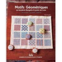 Motif geometiques en broderie bargello e point de croix, kae sugita