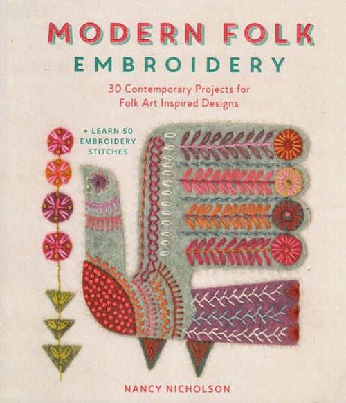 Modern folk embroidery, Nancy Nicholson