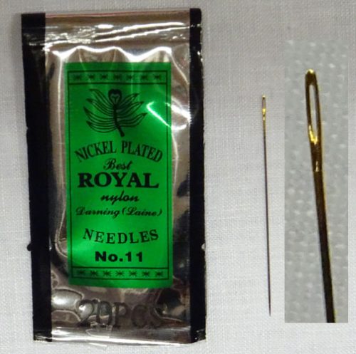 AGHI ROYAL NYLON DARNING/CRUNA LUNGA OVALE E DORATA N° 11