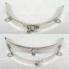 Chiusura per borsetta cm 13 argento