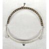 Chiusura per borsetta cm 13 argento - immagine 2