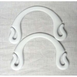Catenella per borsetta con moschettoni e regolabile argento cm 120