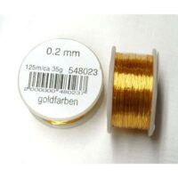 Filo rame verniciato  0,20 125 mt/gr 35 oro goldfarben 23