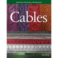 Machine knitting tecnique cables bill king