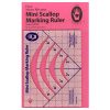 Mini scallop marking ruler 8244 marti michell