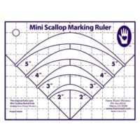Mini scallop marking ruler 8244 marti michell
