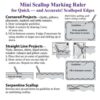 Mini scallop marking ruler 8244 marti michell - immagine 3