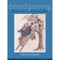 Thread painting bunnies in my garden, jenny mcwhinney
