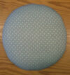 Tombolo piatto cm 40  azzurro- pois panna