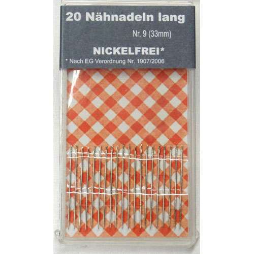 Aghi sharps con cruna tonda n° 9 nichel free