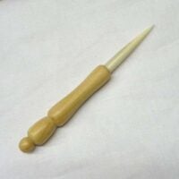 Punteruolo aggiustaordito in legno di ulivo e osso