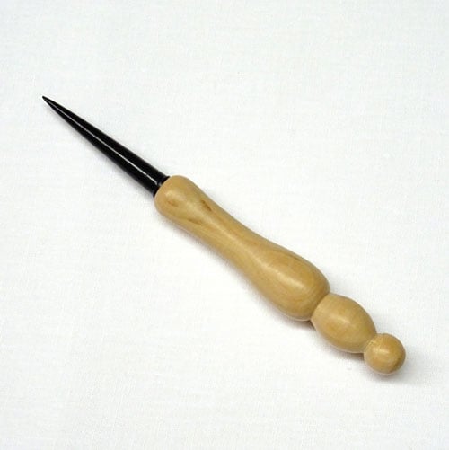 Punteruolo aggiustaordito in legno di ulivo e teak