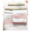 Coppia asciugamani dmc spugna e tela aida cotone 500 gr/m  vari colori - immagine 4