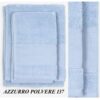 Coppia asciugamani dmc spugna e tela aida cotone 500 gr/m  vari colori - immagine 3