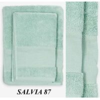 Coppia asciugamani dmc spugna e tela aida cotone 500 gr/m  vari colori