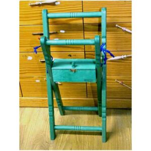 Supporto in legno di faggio orientabile, regolabile in altezza con portatombolo + tombolo cantu'