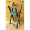 Supporto chiudibile per tombolo con cassetto centrale verde scuro - immagine 2