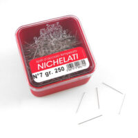 Spilli acciaio temperato nichelato inflex n°7/ mm 32 x 0,60 gr 250 o gr 500