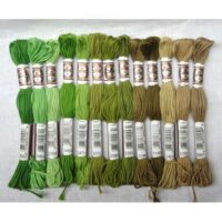 Cla6 Kit 13 matassine cotone lanato DMC da 10 m, filato opaco e morbido ideale per mezzo punto, bargello e ricami su supporti spessi. 100% cotone egiziano.