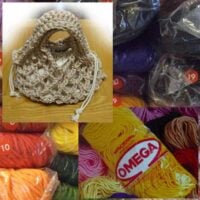 Macrame' omega, matassa 500gr/ mt 165, 100% nylon - tanti colori